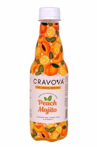 Cravova Peach Mojito Carbonated Drink, Packaging Size: 300 ml, Packaging Type: Carton