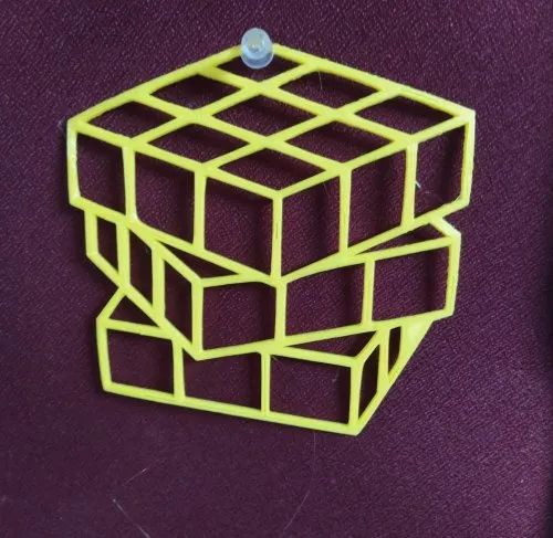 ARYA PLA 3D Printed Rubix Cube Wall Art, Size: 250*250*5MM