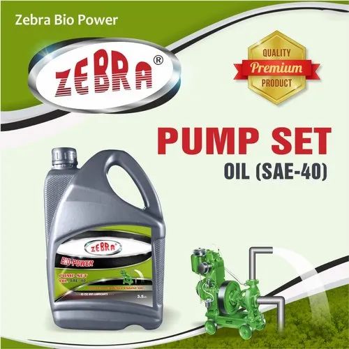 Zebra Ecopower Pump Set Oil Sae-40, Packaging Size: 900ml-210 Litre
