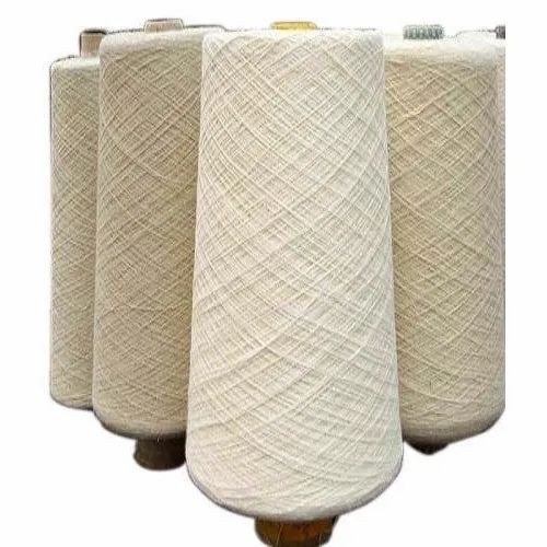 Grey Plain Recycled Polyester Yarn, For Garments, Count: 24