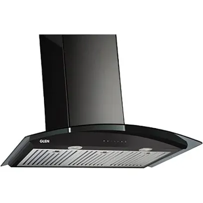 Glen 1200 m³/hr 60 cm Wall Mount Chimney (Motion Sensor, Cooker Hood 6066 S, Black)