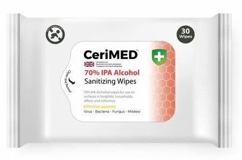 Cerimed 70% Alcohol Wet Wipes
