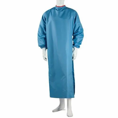 Blue Medical Surgical Gown, Size: Free Size