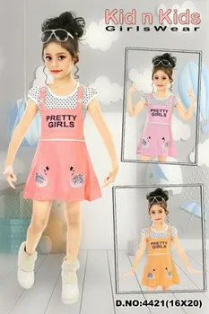 Girls Casual Wear Round Neck Frock