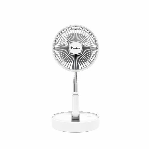 Sun King Foldable Silent Rechargeable And Portable Adjustable Fan With USB Charging