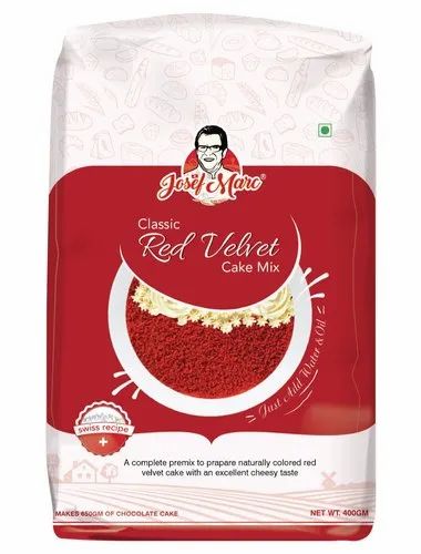 Powder Egg Less Josef Marc Classic RedVelvet Cake Mix 400gms