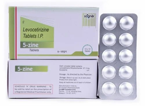 Tablet LEVOCETIRIZINE 5 MG - 5 - ZINE TAB