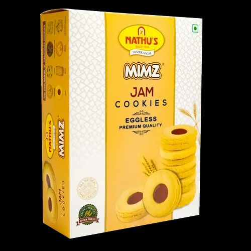 MIMZ Baked Nathus Eggless Jam Ring Cookies 250 Grams