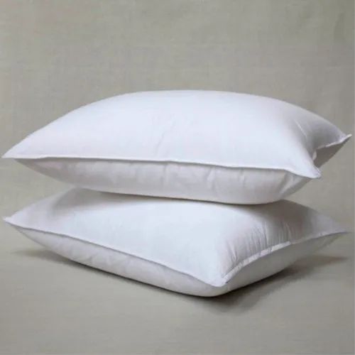 White Plain Crocus Adaptive Fiber Pillow, Shape: Rectangular