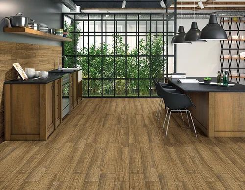 Kajaria Canary Wood Floor Tiles, Size (In cm): 15x60 cm