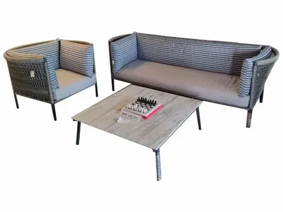 Gray Outdoor Sofa Set