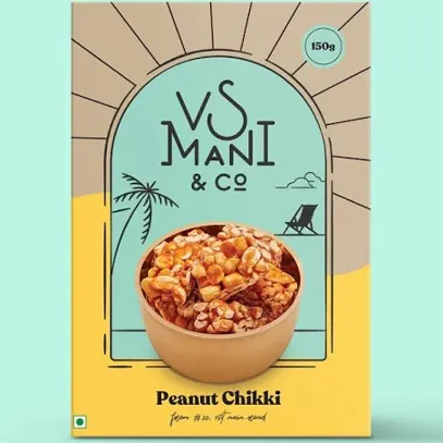VS Mani Peanut Chikki 150g | Peanut Snack | The Best South Indian Snacks in India