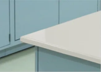 White, Blue Ceramic Worktop