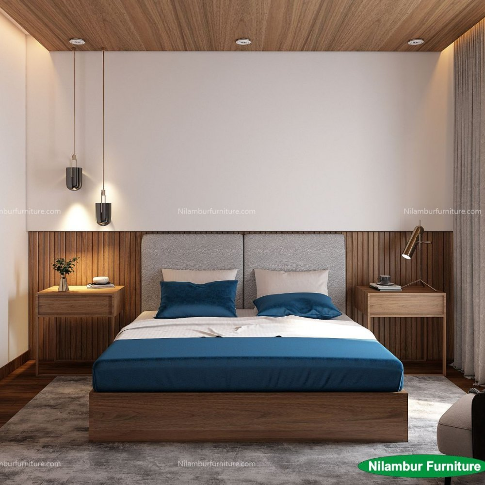 Eastern King Plywood Modular Wooden Bedroom Set