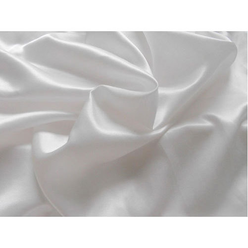 White Plain Satin Fabric