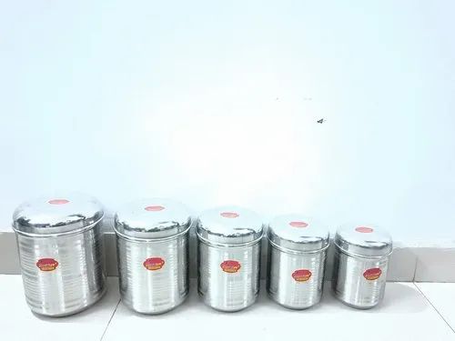 Silver Stainless Steel Deep Dabba 10-14, Capacity: 1 Ltr To 3.5 Ltr, Size: 10 To 14