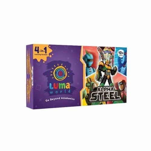 Indoor Paper & Plastic Luma World 10 Plus Four In One Alpha Steel Game Kit, Child Age Group: 10+ Years, Box