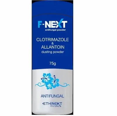 F- Next Antifungal Clotrimazole Powder, For Personal, Packaging Size: 75 G