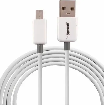 White Nextech Micro USB Sync & Charge Cable