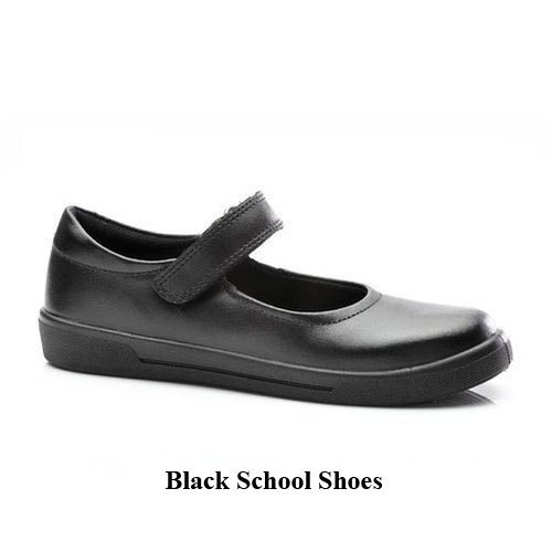 Black Daily Wear And Formal Girls School Shoes, Size: 5 And 9 UK/Ind