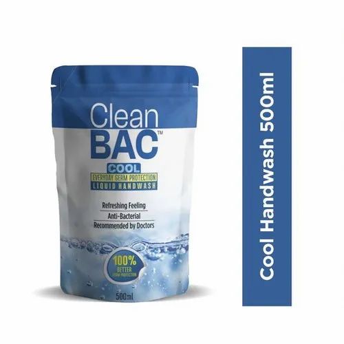 Liquid Clean Bac 500 mL Cool Hand Wash Refill, For Germ Protection