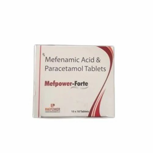 Mefenamic Acid And Paracetamol Tablets, Packaging Type: Box, Packaging Size: 10 X 10 Tablets