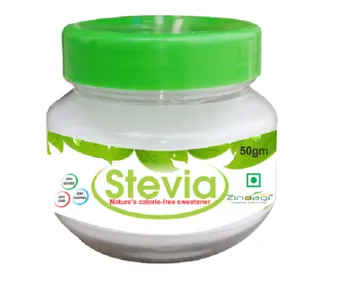 Zindagi Stevia White Powder (Buy 10 Get 10 Free), Packaging Type: Plastic Jar