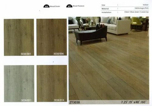 Luxury Vinyl Plank Flooring, For Commercial & Residential, Thickness: 2mm