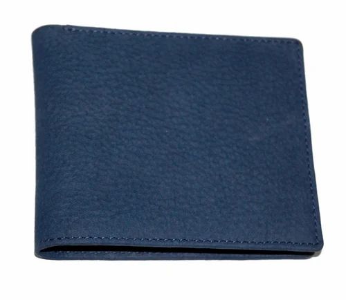 Blue Nubuck Leather Wallet