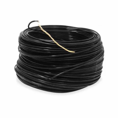 5 mm Black PVC Insulated Copper Cable, Wire Gauge: 10, Solid