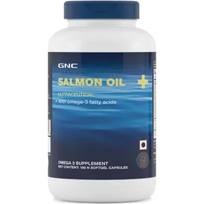 GNC Salmon Oil - 1000 mg - 180 Capsules