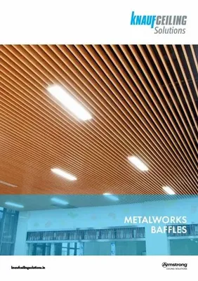 Fiber Armstrong Metal Works Baffles False Ceiling