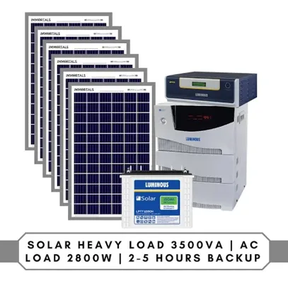 Solar Heavy Load 3500VA | Ac Load 2800W | 2-5 Hours Backup