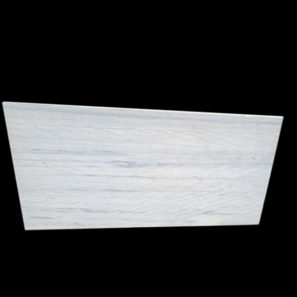 White Straight Line Marble Slab, For Countertop, Thickness: 17mm