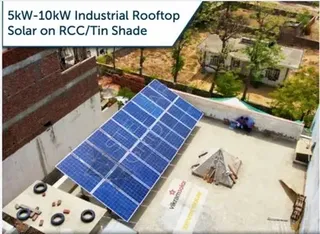 Stellar Grid Mounting Structure Industrial Rooftop Solar Plant, Capacity: 5kW - 10kW