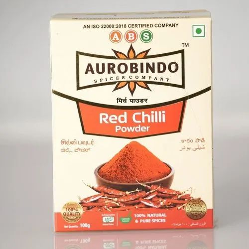 100g Red Chilli Powder, Box