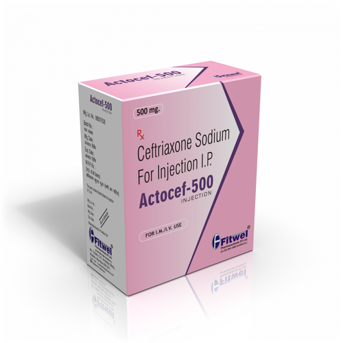 Allopathic Actocef-500 Injection for Clinic