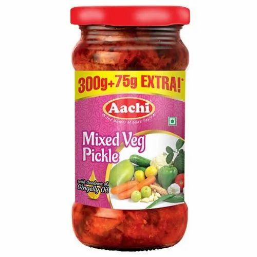 Mix Veg Vegetables Aachi Mixed Vegetable Pickle, 300g, Packaging Type: Jar