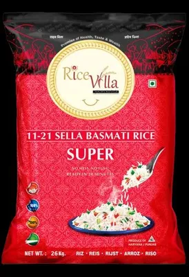 RICE VILLA  SUPER 11-21 SELLA BASMATI RICE 26KG