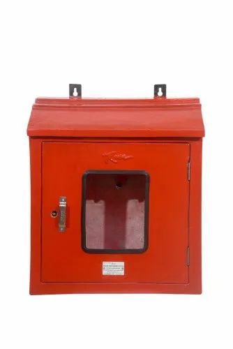 FRP Single Door Fire Hose Box, For Industrial, Size: 600 X 600 X 250