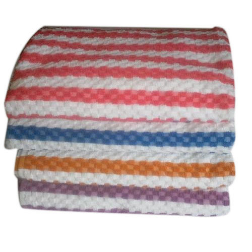 Striped Cotton Towel, Weight: 350 Gsm