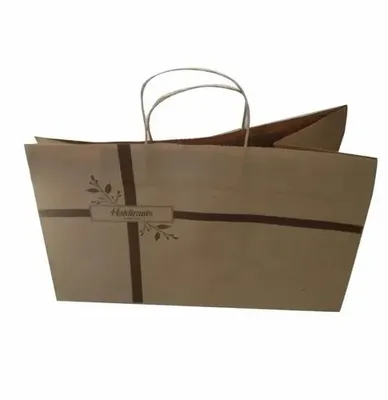 Brown Printed Sweet Packaging Paper Bag, For Use In Sweets