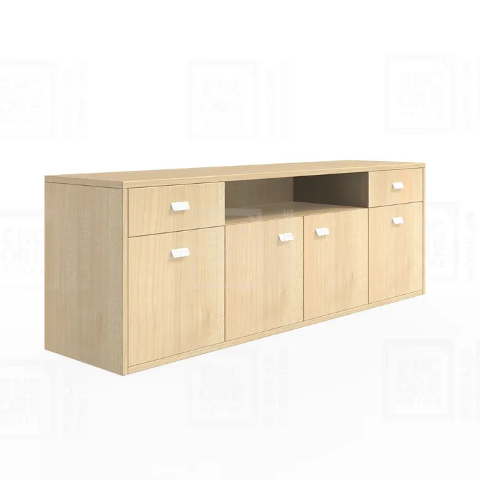 Pre-laminated Particle Board Wooden Modular Office Storage Cabinet