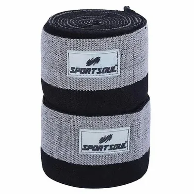 Polyester Sportsoul Weightlifting Knee Wraps, 15 And Above, Model Name/Number: Kwe