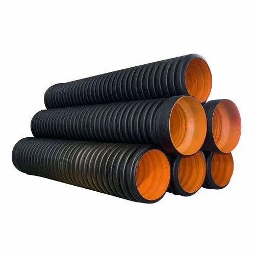 Hdpe Double Wall Corrugated Pipes, For Construction, 6 m