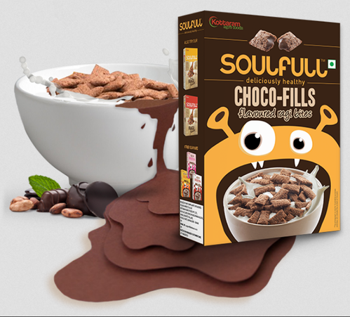 Soulfull Choco Fills Ragi Bites, Packaging Type: Box