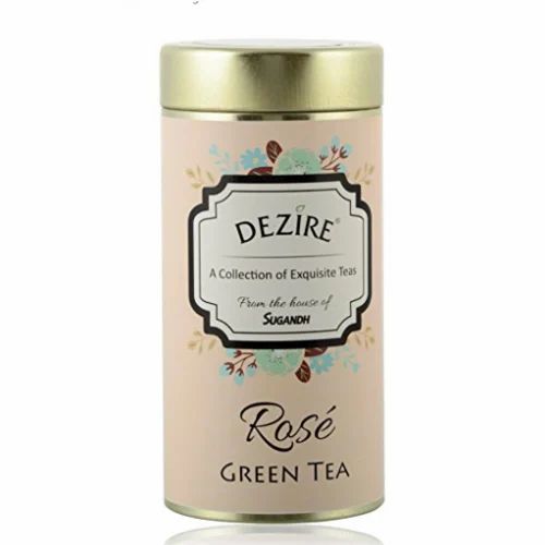 Sugandh Dezire Rose Green Tea, Leaves, Packaging Type: Can