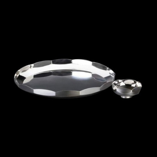 Faceted Silver Thali