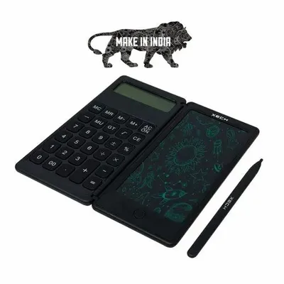 Battery Digital Xech Digifold Foldable 12 Digit Calculator