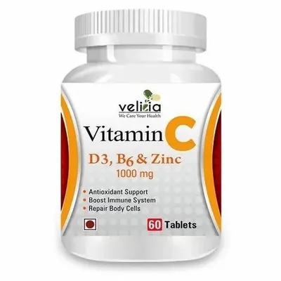 Vitamin C D & Zinc Tablet, 500